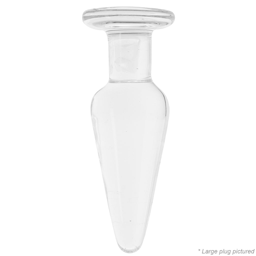 Exquisite Crystal Premium Glass Tapered Anal Training Kit - Clear | Smooth Progression