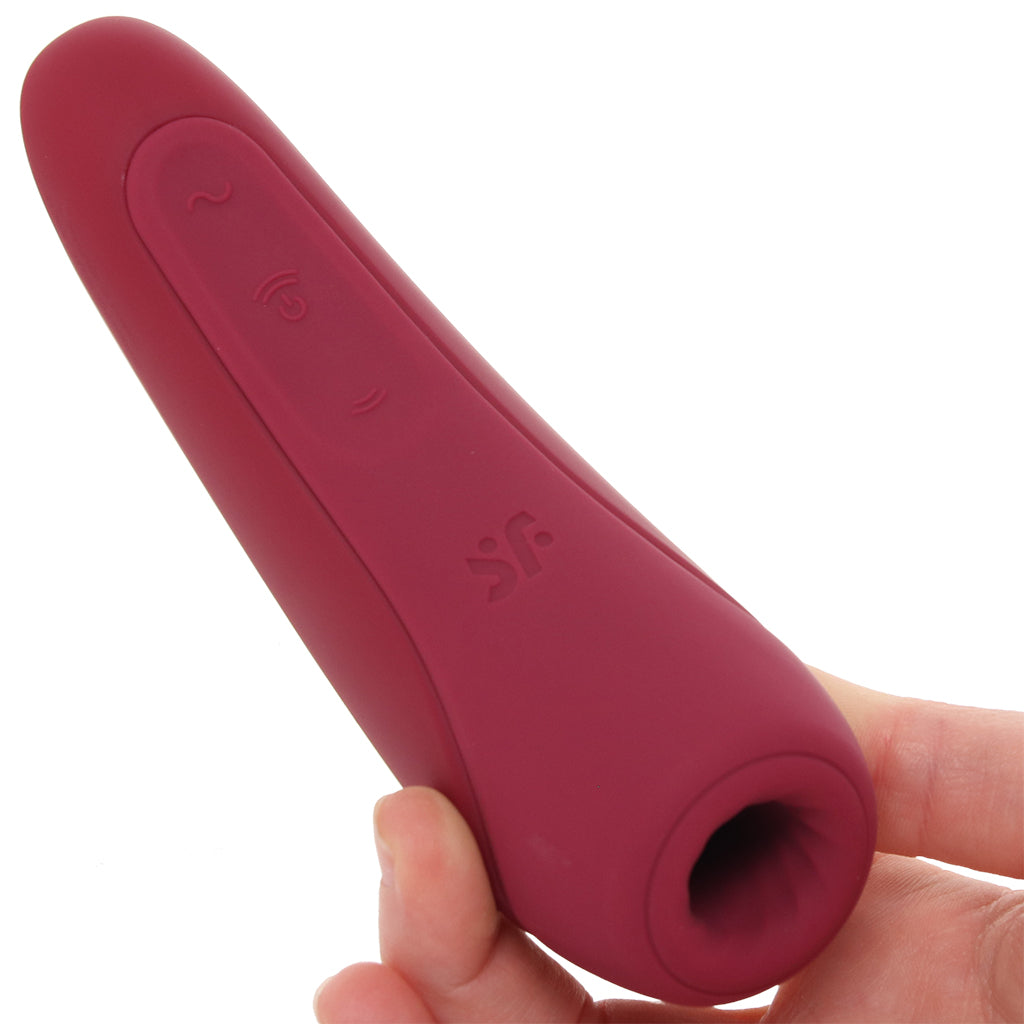 Satisfyer Satisfyer Curvy 1+ Air Pulse Stimulator in Rose Red - Vibrators - HoneyHugs Canada (View 8)
