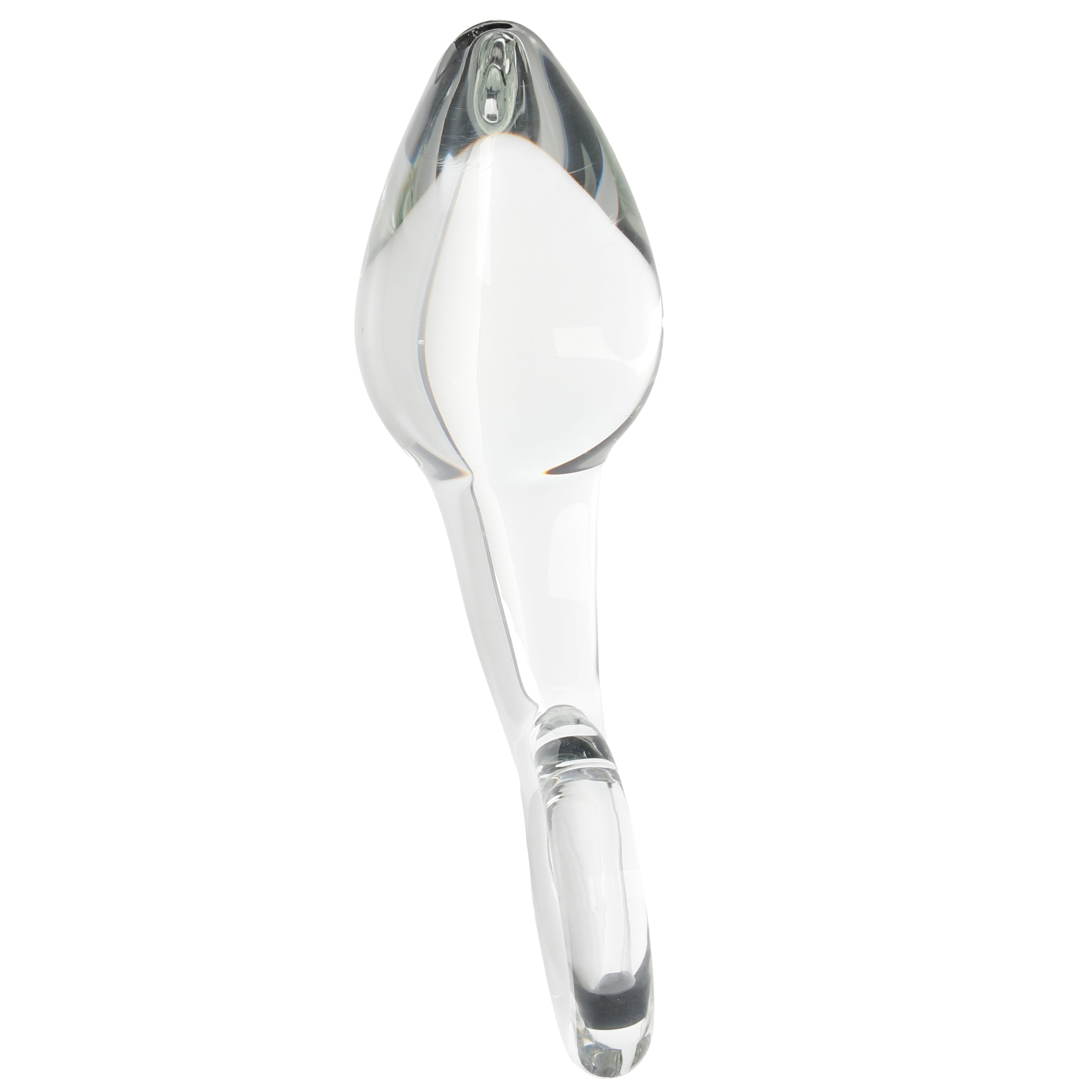 Clarity Utopian Delight Curved Glass Butt Plug