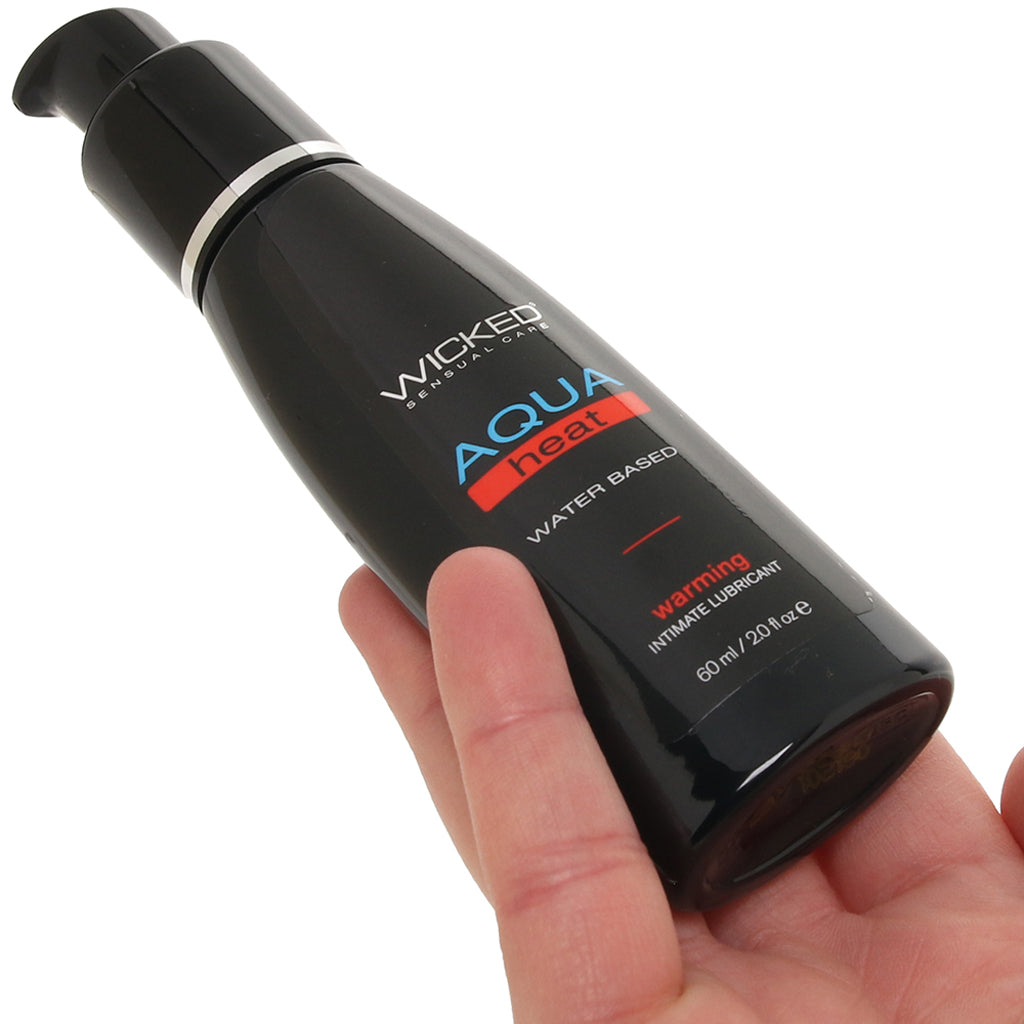 Aqua Lube Aqua Heat Warming Lubricant - Silky, Stimulating, & Stain-Free 2oz/60ml