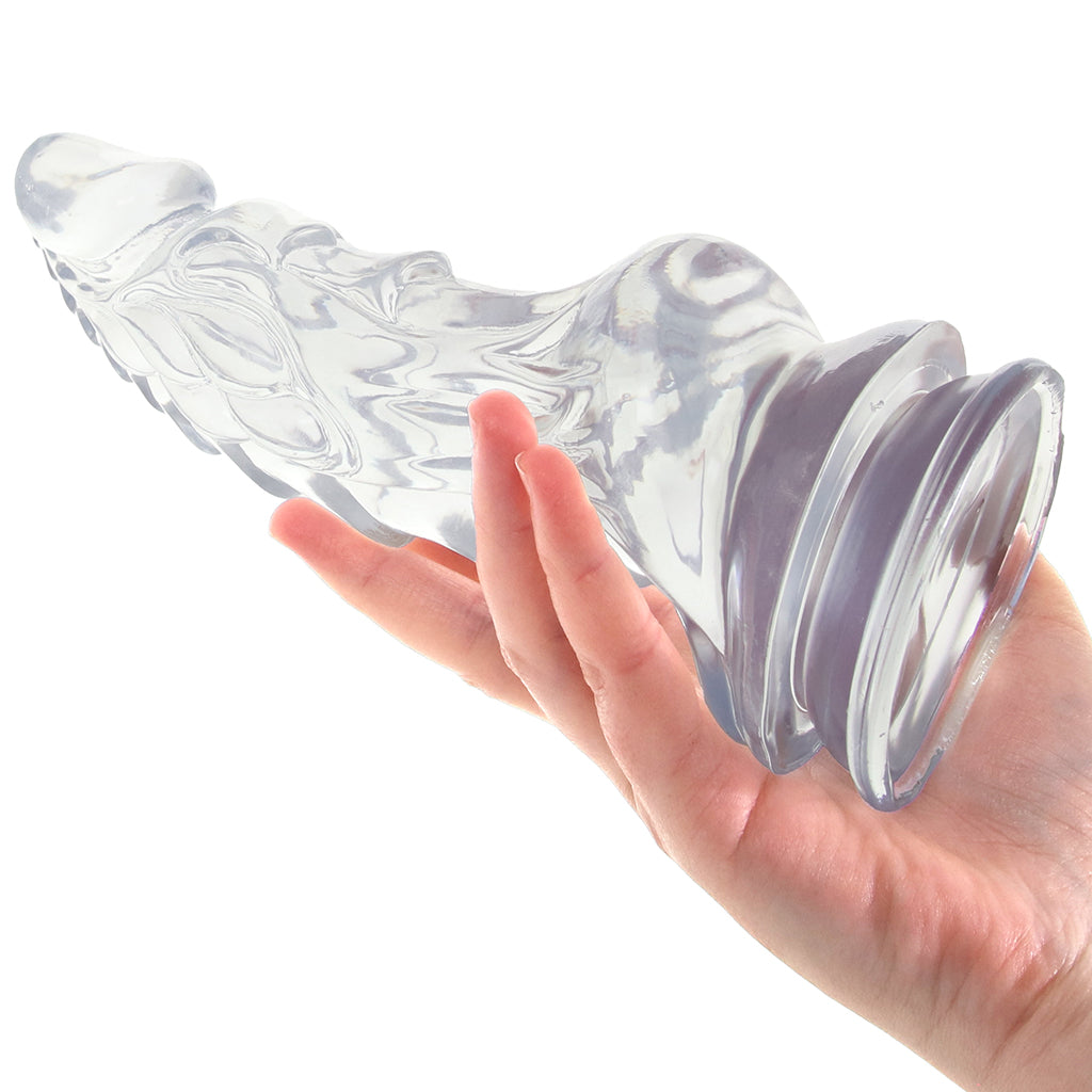 Crystal Jellies 8.5 Inch Invader Dildo in Clear