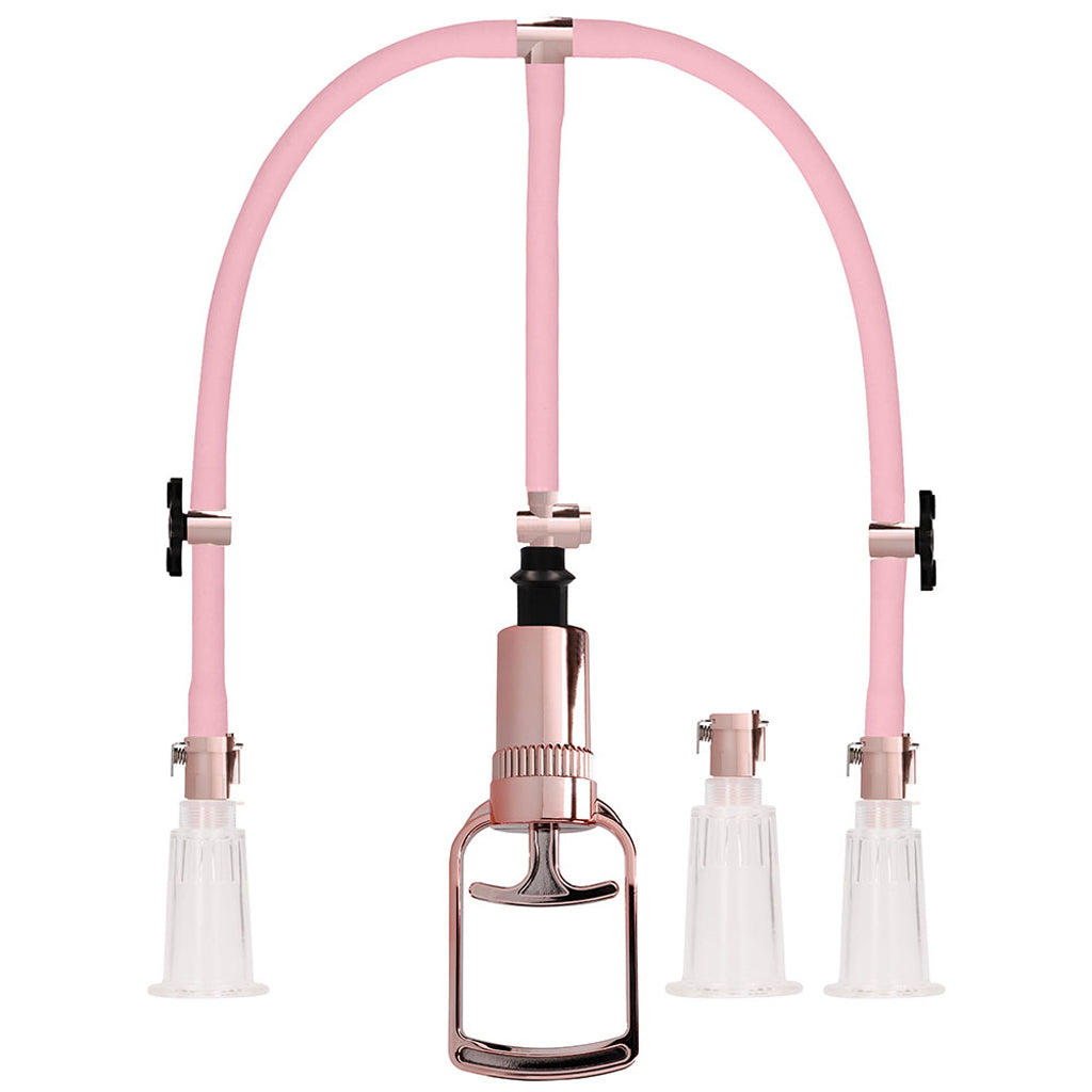 Pumped Pumped Rose Gold Clitoral & Nipple Pump Set in Large - Vibrators - HoneyHugs Canada