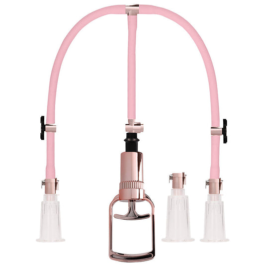 Pumped Pumped Rose Gold Clitoral & Nipple Pump Set in Large - Vibrators - HoneyHugs Canada