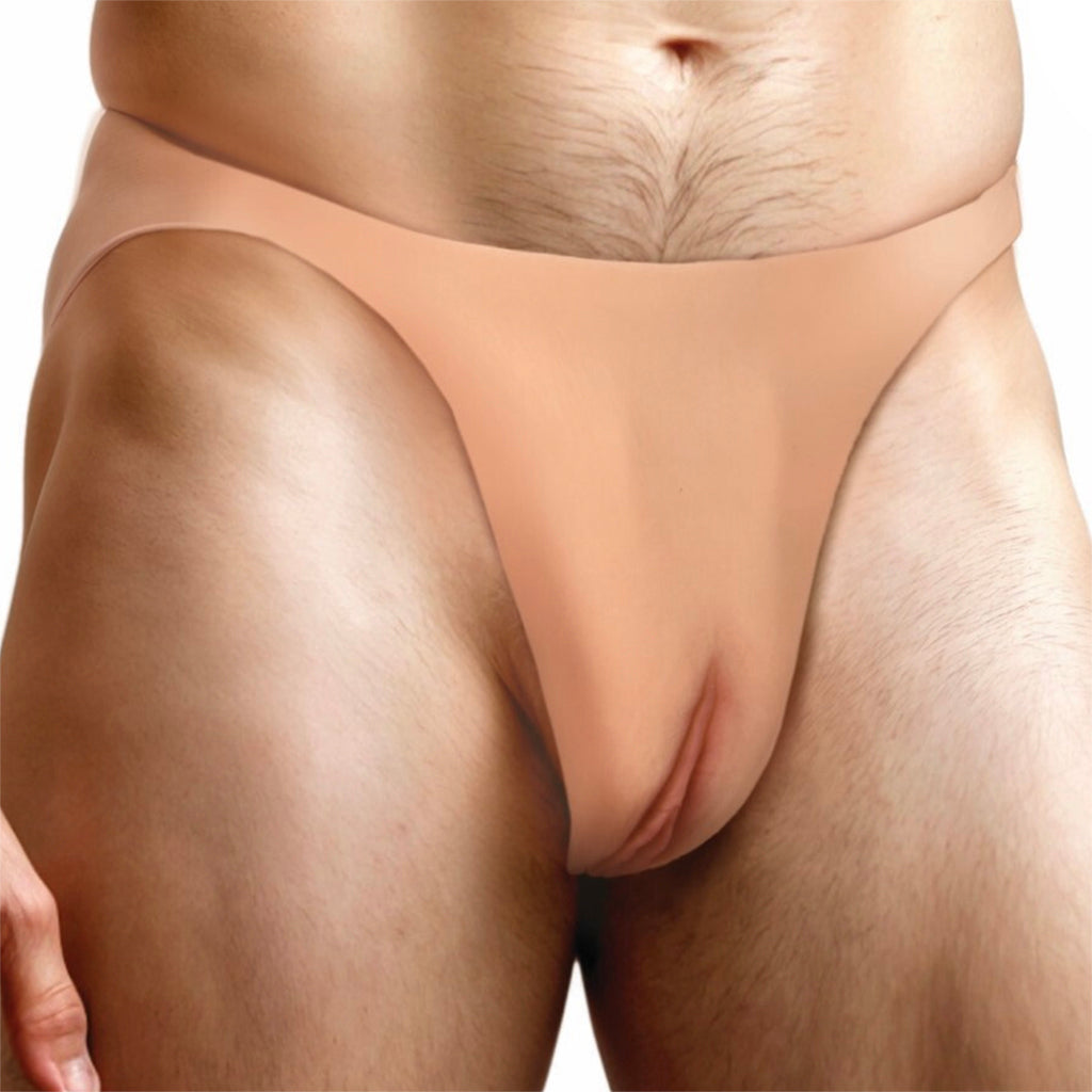 Master Series Pussy Strap Silicone Jockstrap in Light