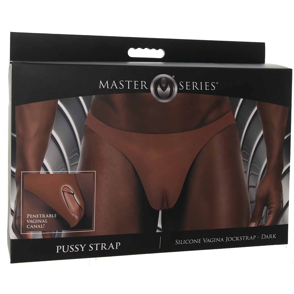 Master Series Pussy Strap Silicone Jockstrap in Dark