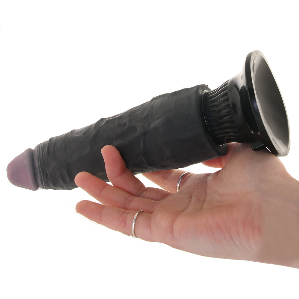 Real Feel Real Feel Deluxe 7 Inch Vibrating Wall Banger Dildo in Blac - Vibrators - HoneyHugs Canada (View 4)
