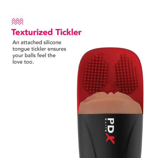 PDX Elite Fap-O-Matic Pro XL Suction Stroker in Brown