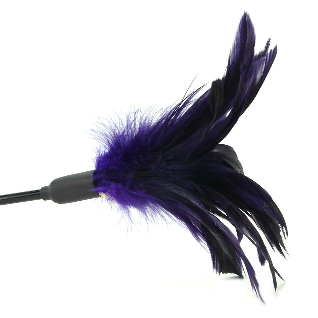 Starburst Violet Feather Body Tickler: Luxurious Tease & Potent Sensation