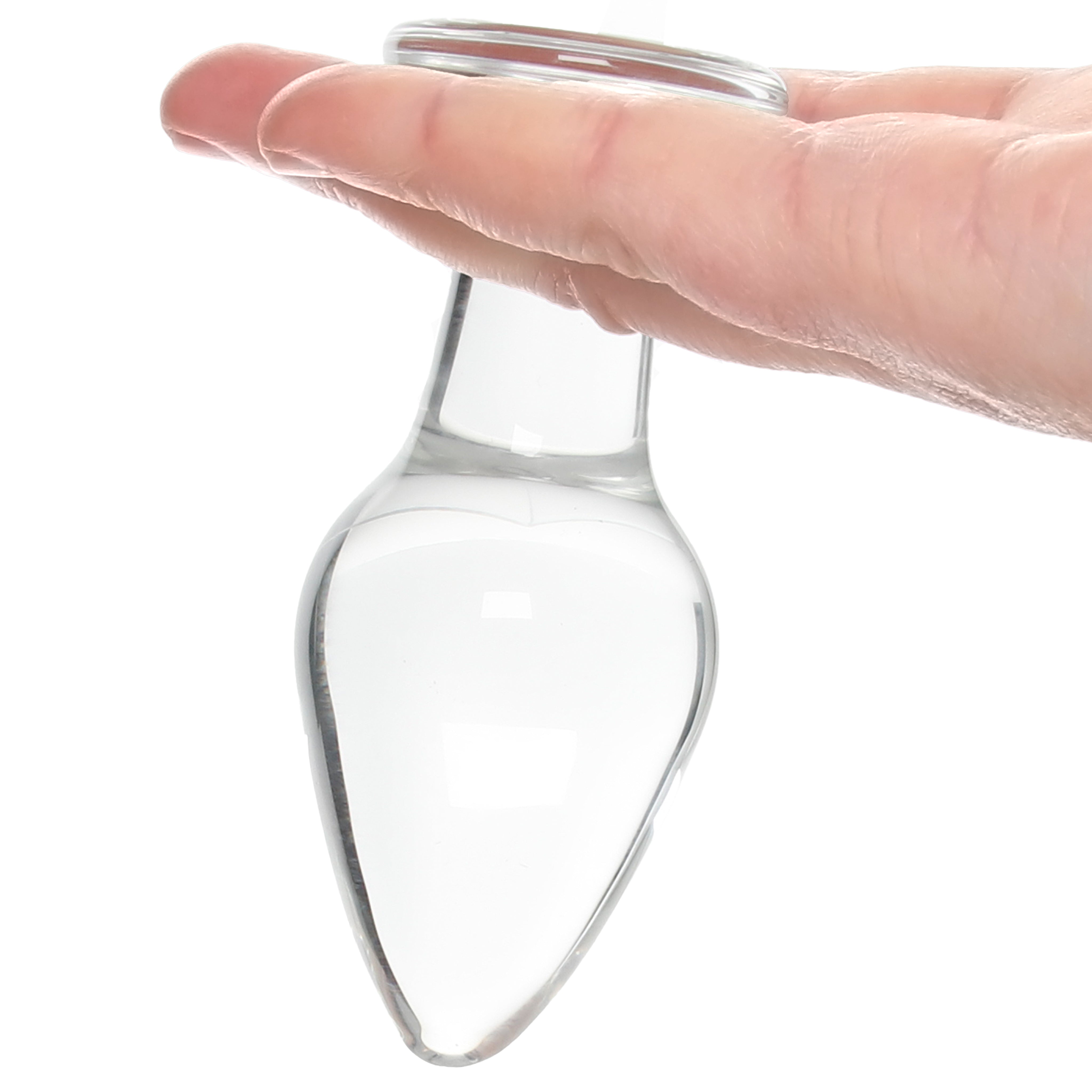 Clarity Utopian Bud Glass Butt Plug