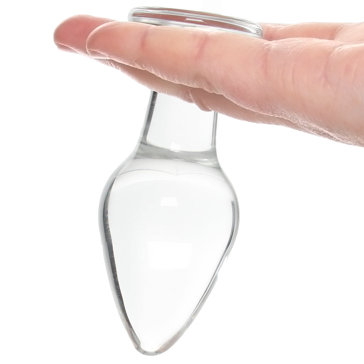 Clarity Utopian Bud Glass Butt Plug