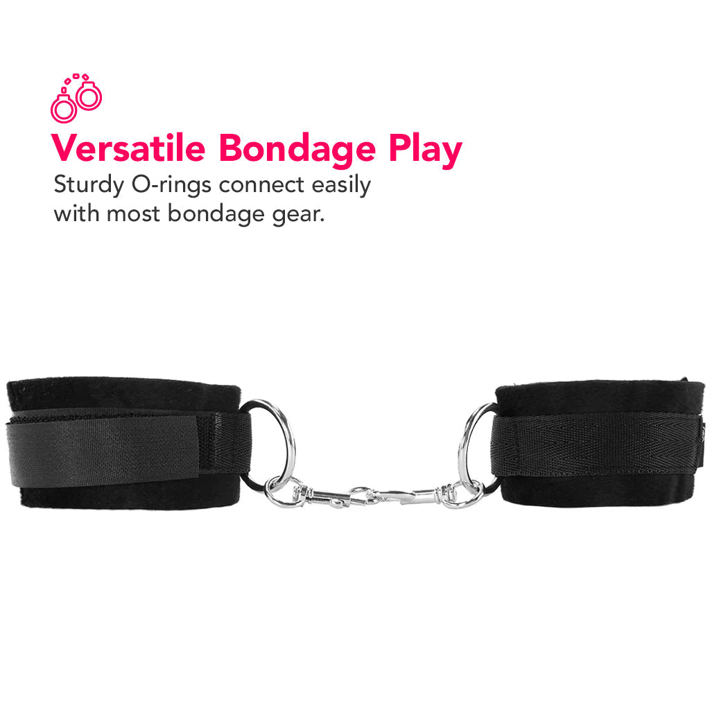 Black & White Velcro Wrist or Ankle Cuffs
