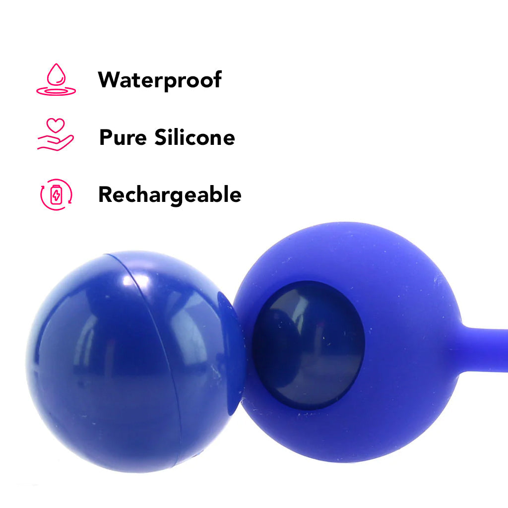 CalExotics Dual Rockin' Rim Enhancer Cock Ring in Blue - Vibrators - HoneyHugs Canada (View 5)