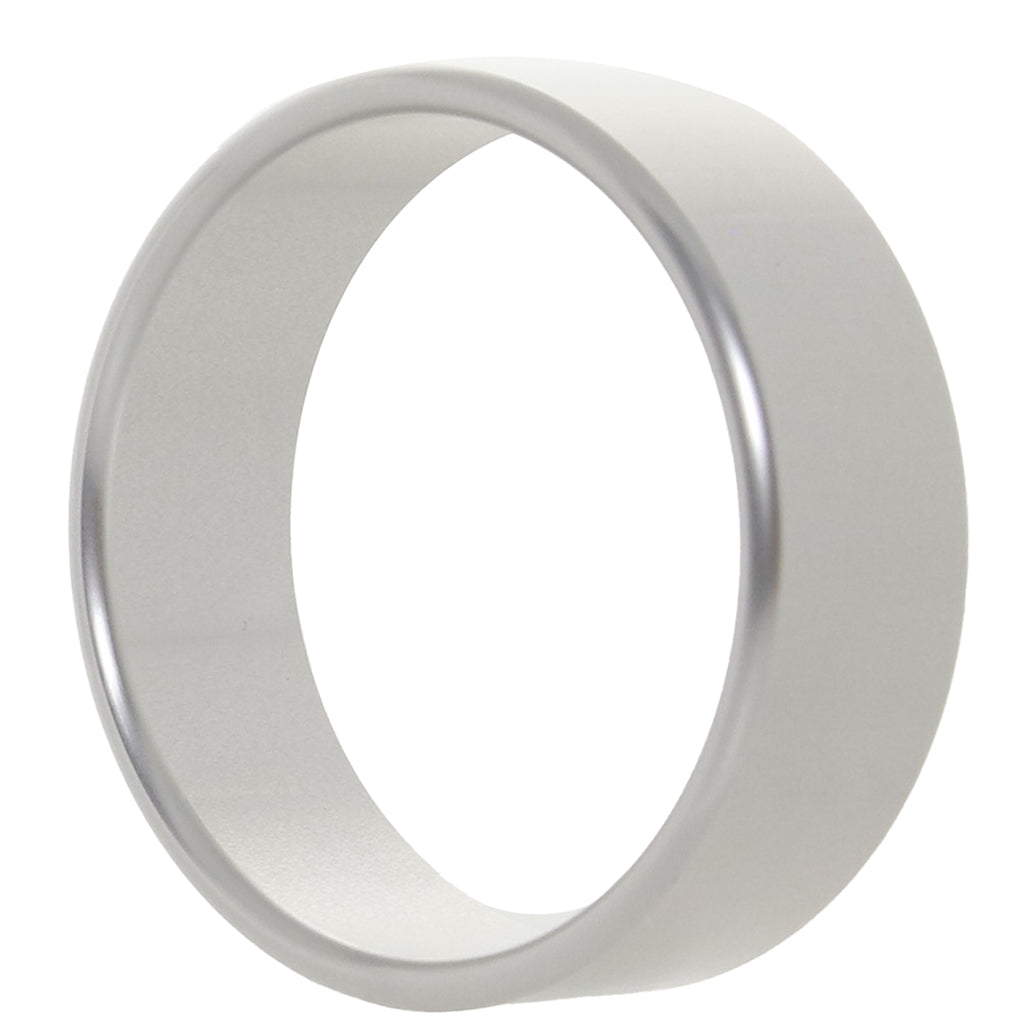 Rock Solid The Brushed Alloy Cock Ring in Large