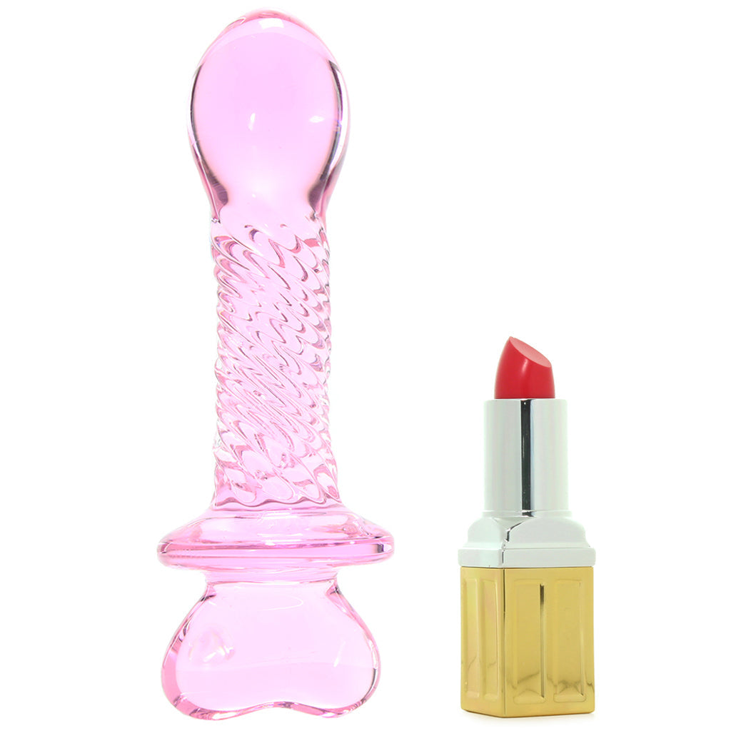 Icicles No. 82 Glass Dildo in Pink