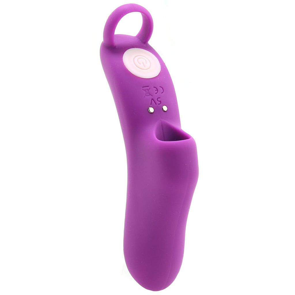 Deeva Fuzu Silicone Fingertip Massager Vibe in Purple - Vibrators - HoneyHugs Canada (View 4)