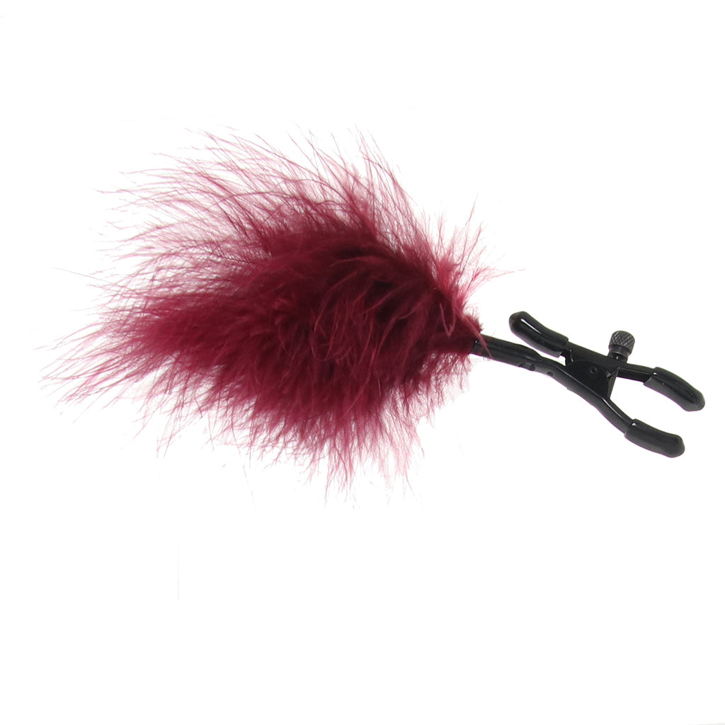 Enchanted Feathered Nipple Clamps – Adjustable Luxury for Intense Pleasure