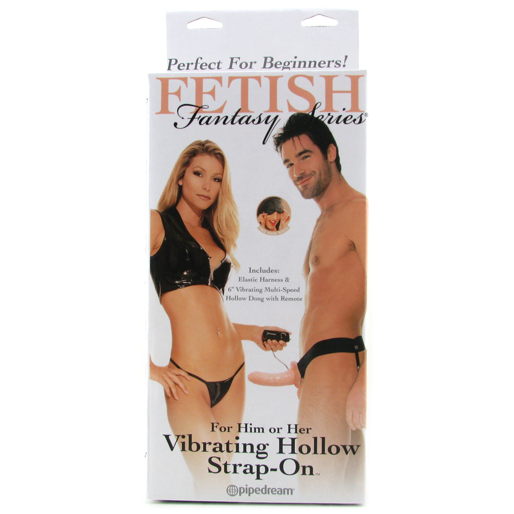 Fetish Fantasy Series Fetish Fantasy Hollow Vibrating Strap-On in Light - Bondage - HoneyHugs Canada (View 6)