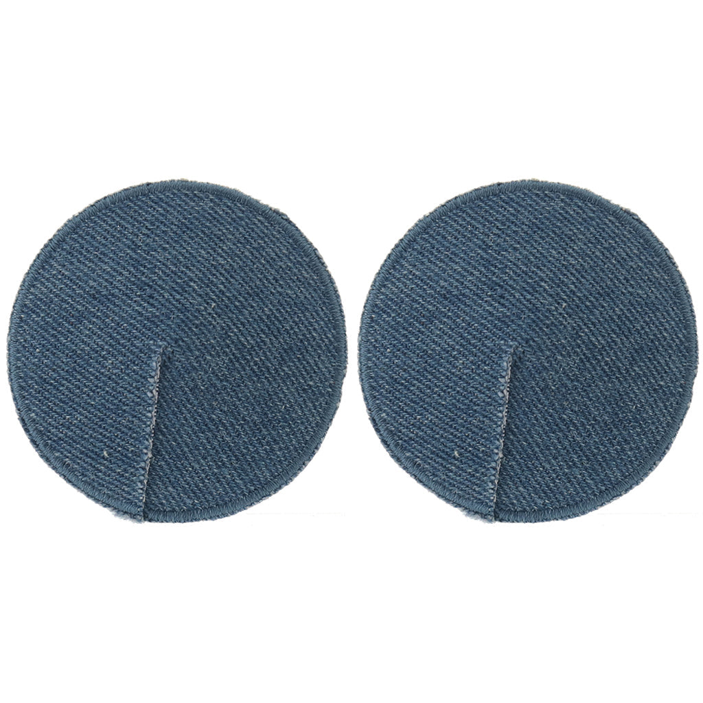 Ride 'Em Denim Round Pasties: Luxurious Nipple Adornments for Bold Seduction