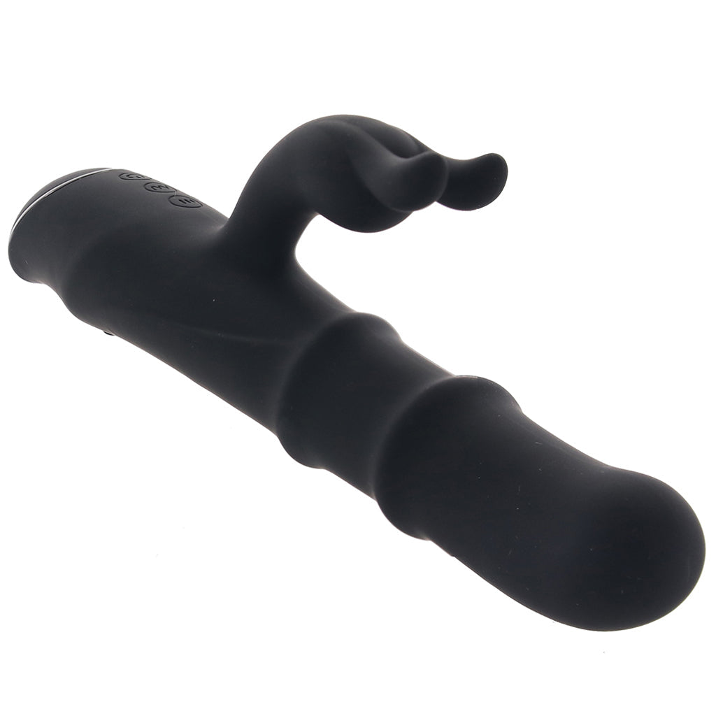 Evolved Novelties Ringmaster Sliding Rabbit Vibe in Black - Vibrators - HoneyHugs Canada (View 2)