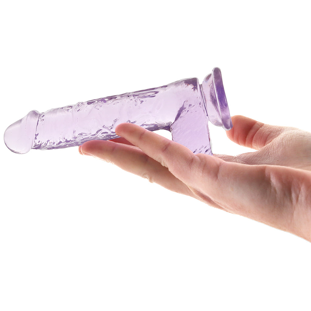 RealRock 5 Inch Realistic Ballsy Dildo in Purple