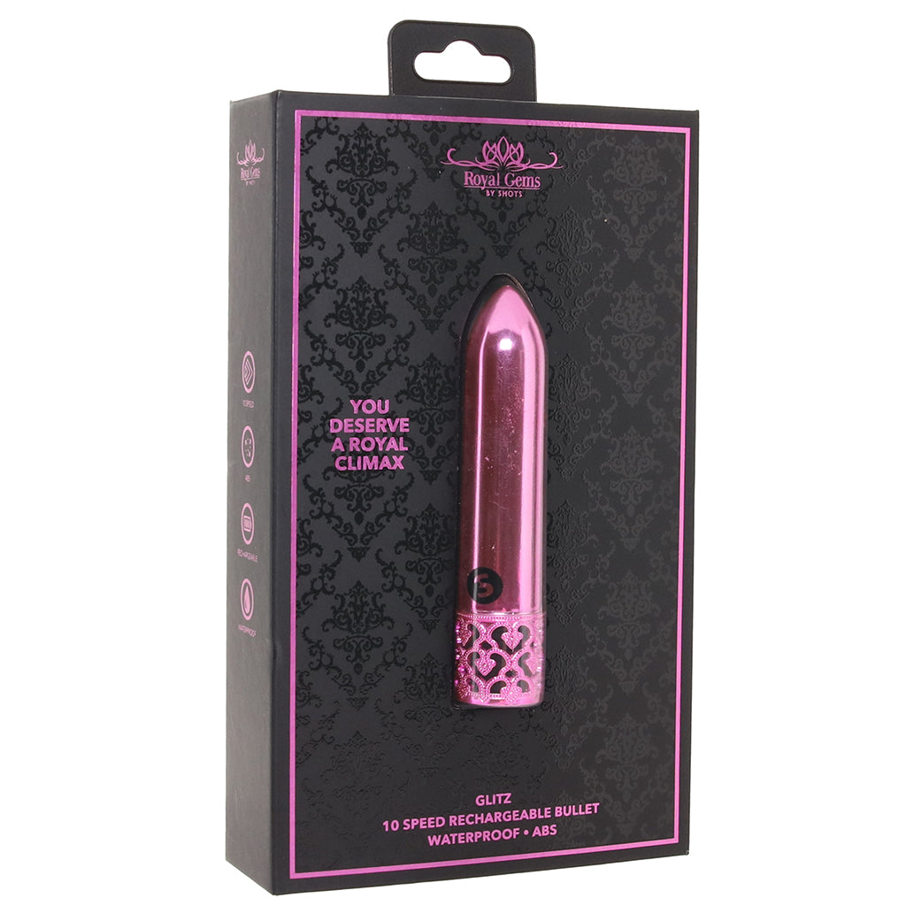 Shots Toys Royal Gems Glitz Bullet Vibe in Pink - Vibrators - HoneyHugs Canada (View 9)
