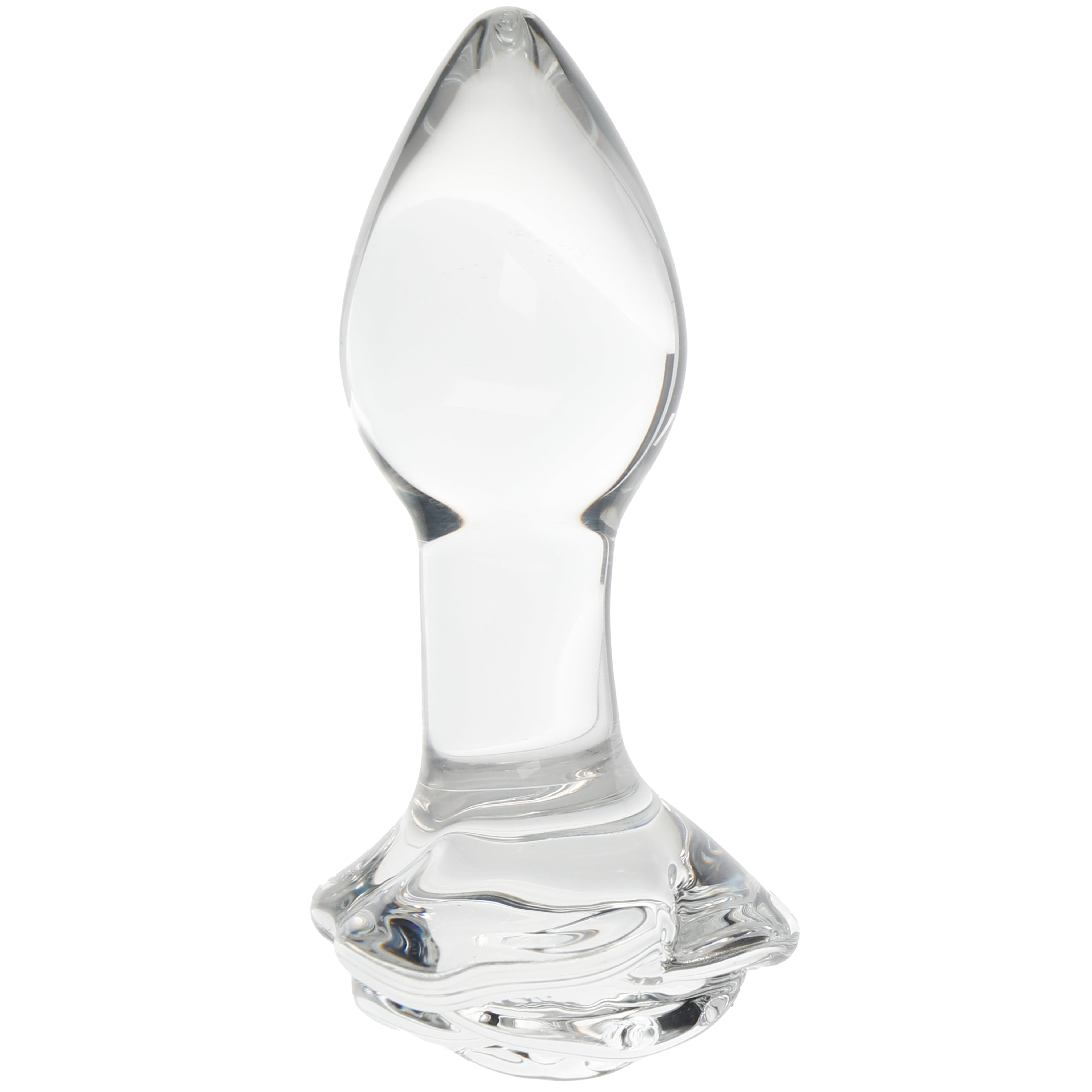 Clarity Utopian Bloom Glass Rose Butt Plug