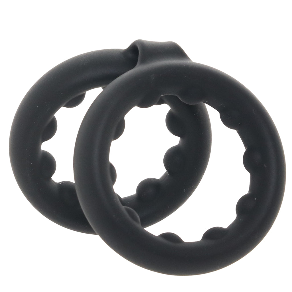 Rock Solid Double Stamina Rings with Metal Beads
