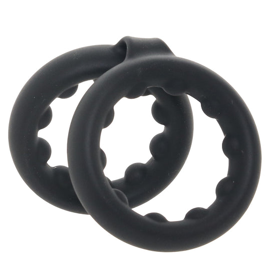 Rock Solid Double Stamina Rings with Metal Beads