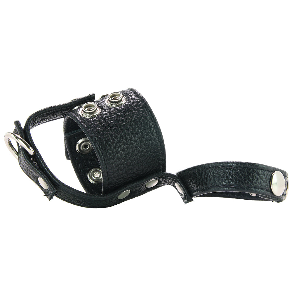 Blue Line 1.5 Inch Cock Ring, Ball Stretcher & Weight Ring