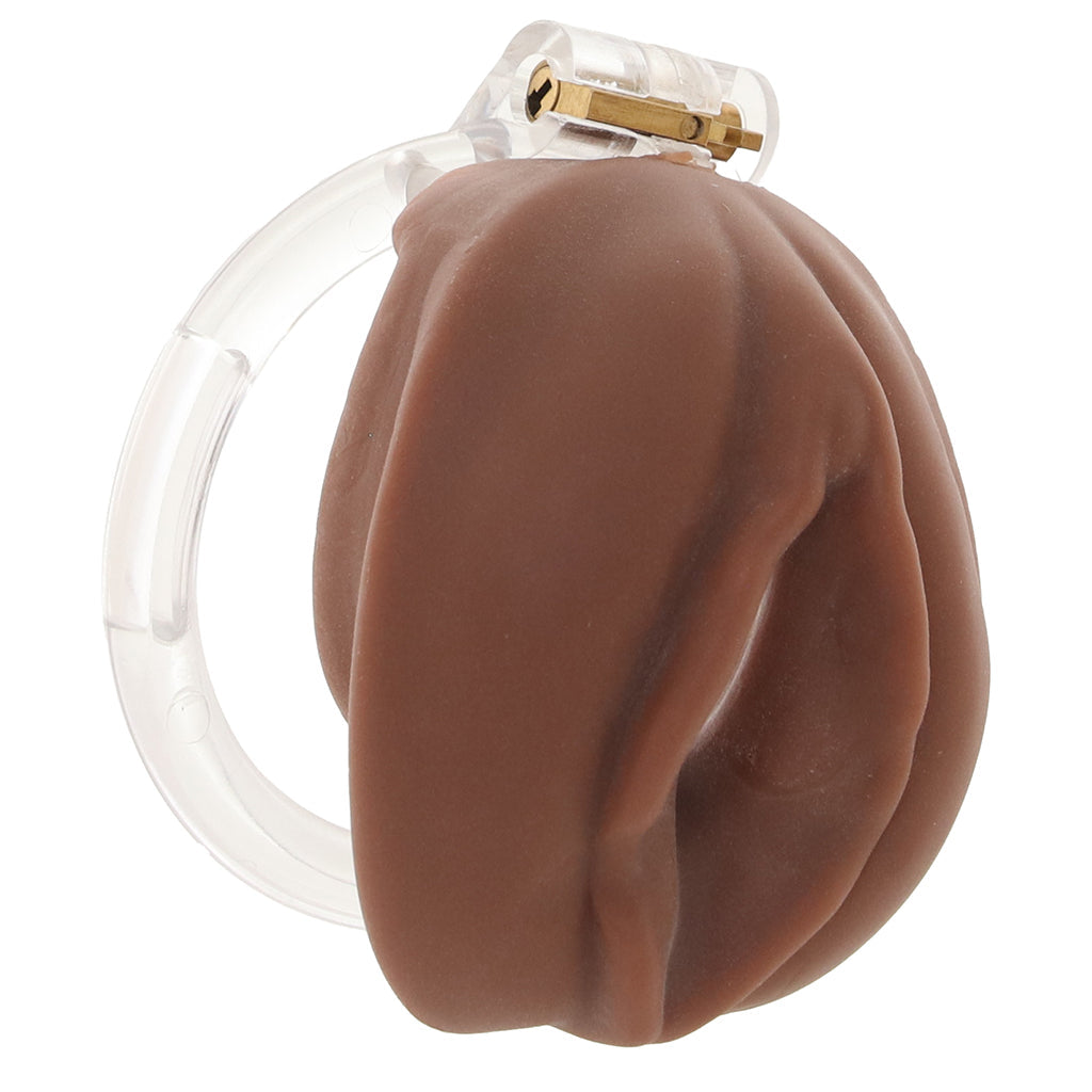 Master Series Pussy Chastity Cage Tan | Luxury TPE for Denial & Control