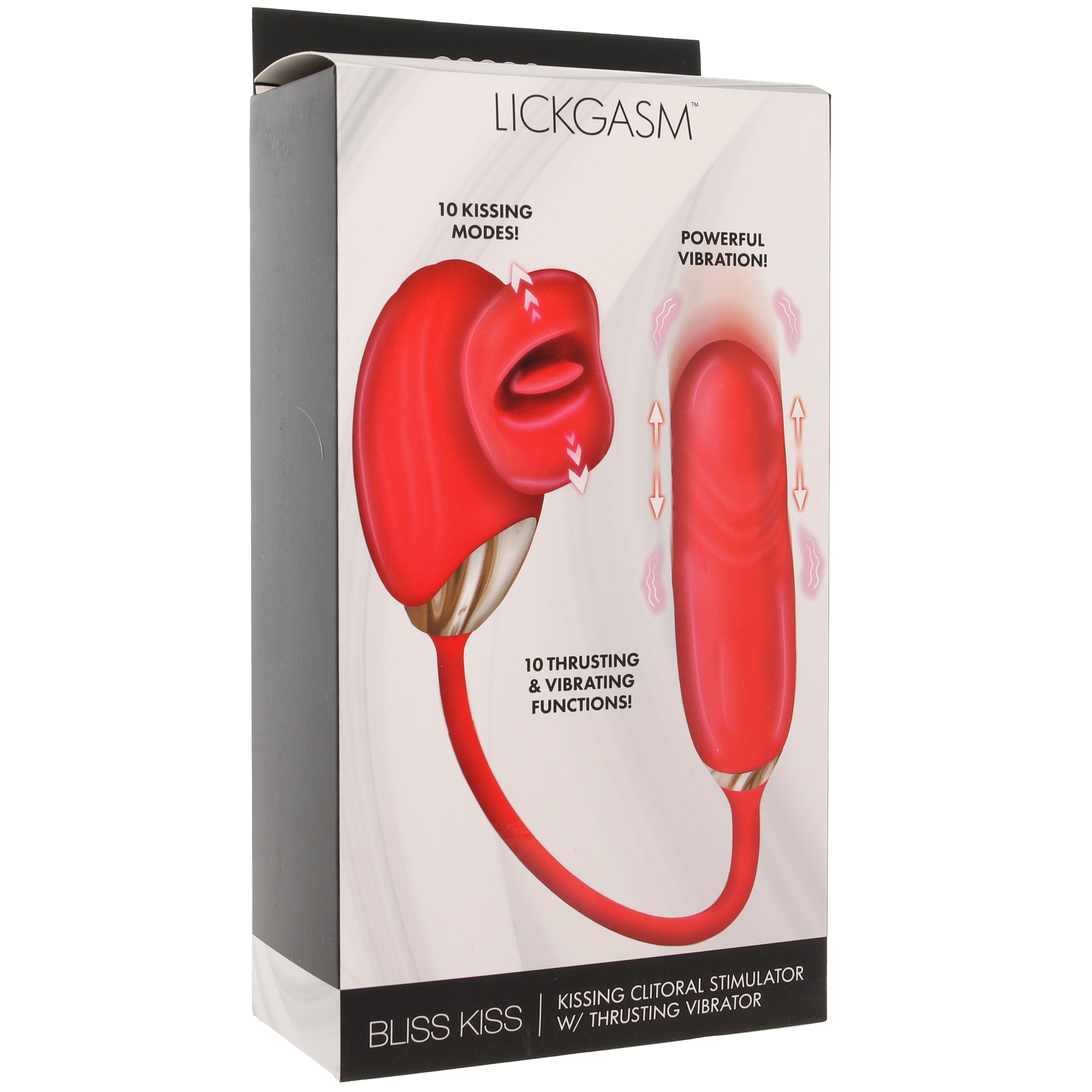 Lickgasm Bliss Kiss Clitoral Stimulator & Thrusting Vibe