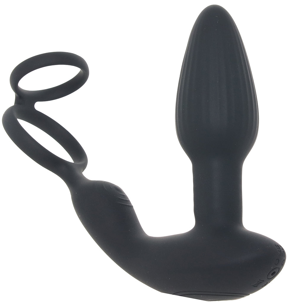 Shots Toys LEVELZ Dual Vibrating Ring and Rotating Plug - Vibrators - HoneyHugs Canada (View 3)