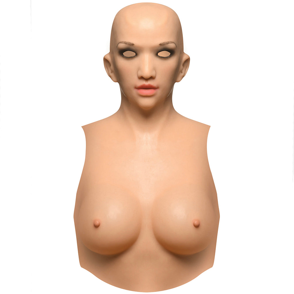 Master Series Lumina Silicone Skin Suit: C-Cup Feminization for Head & Chest