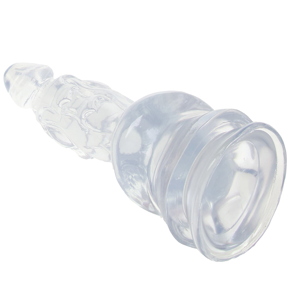 Crystal Jellies 8.5 Inch Invader Dildo in Clear