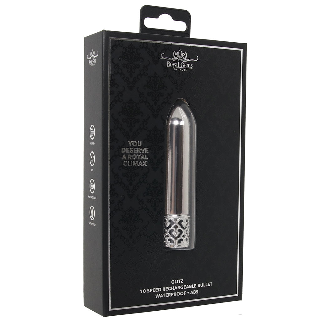 Royal Gems Glitz Bullet Vibe in Silver
