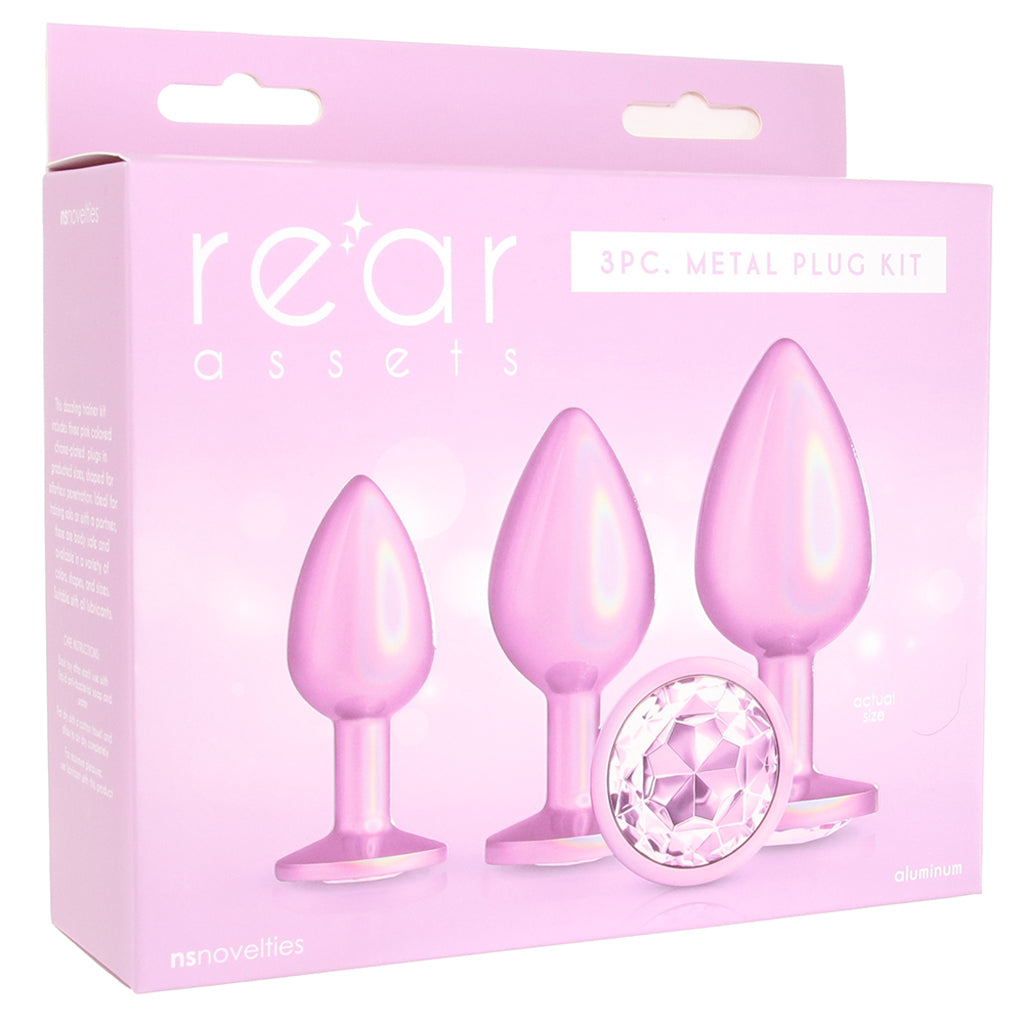 Rear Assets 3 Piece Metal Plug Set