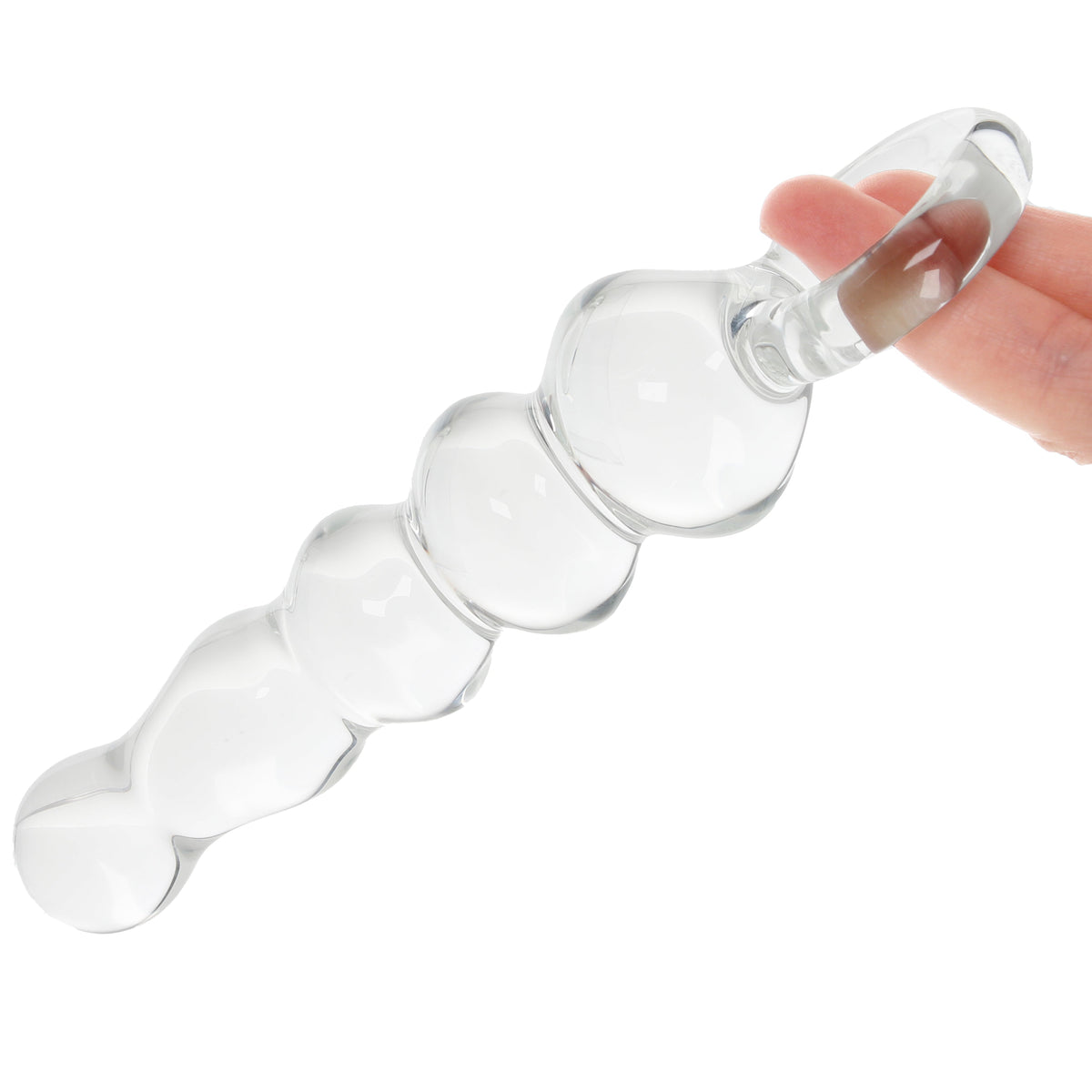 Clarity Hera's Tryst Beaded Glass Dildo