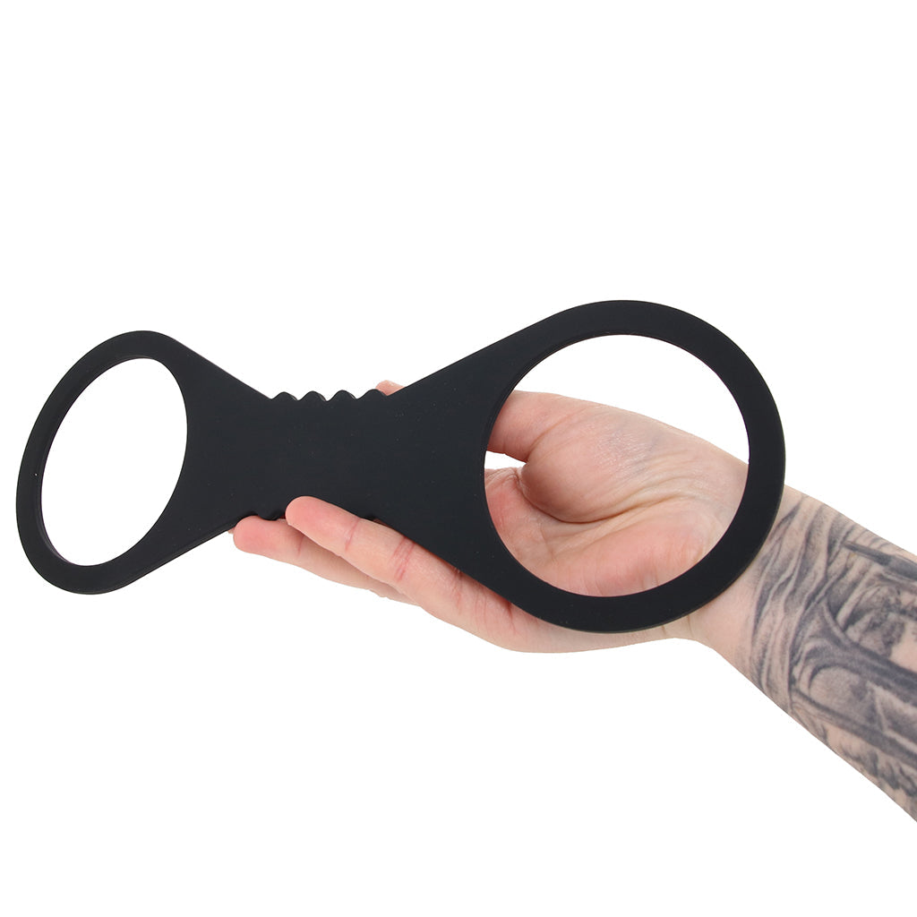 Sex & Mischief Shadow Silicone Cuffs in Large