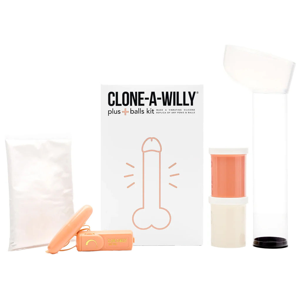 Clone-A-Willy Clone-A-Willy & Balls Vibe Kit in Light Skin Tone - Vibrators - HoneyHugs Canada (View 3)