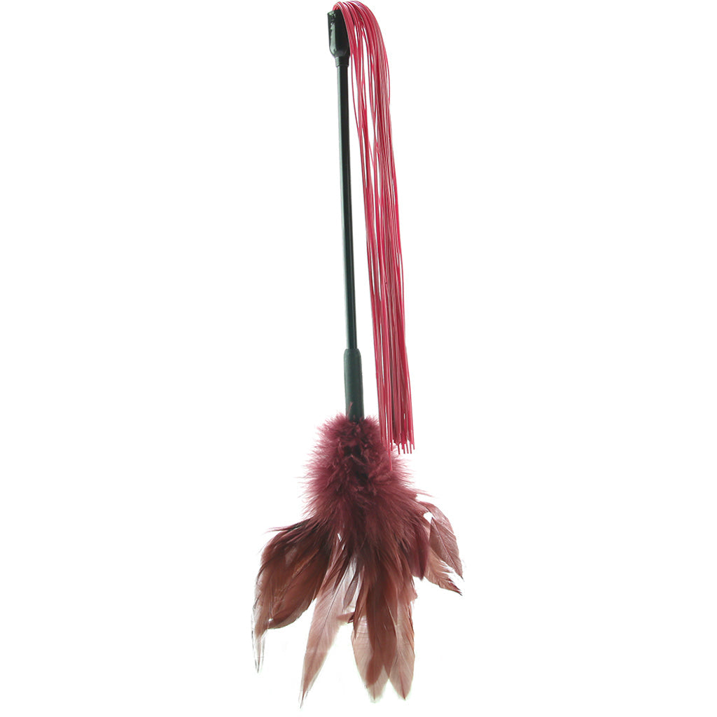 Sex & Mischief Enchanted Feather Tickler | Dual-Sided Silicone Flogger for Exquisite Play