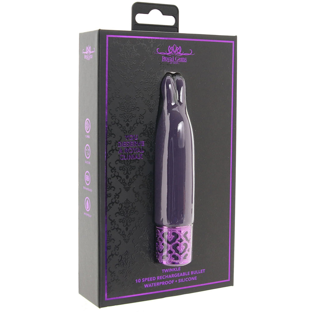 Ouch! Royal Gems Twinkle Bullet Vibe in Purple - Vibrators - HoneyHugs Canada (View 6)