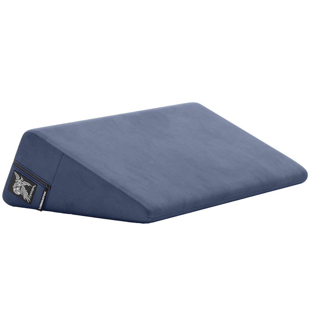 Liberator Wedge Sex Pillow in Velvet Blue: Ultimate Comfort & Deep Connection