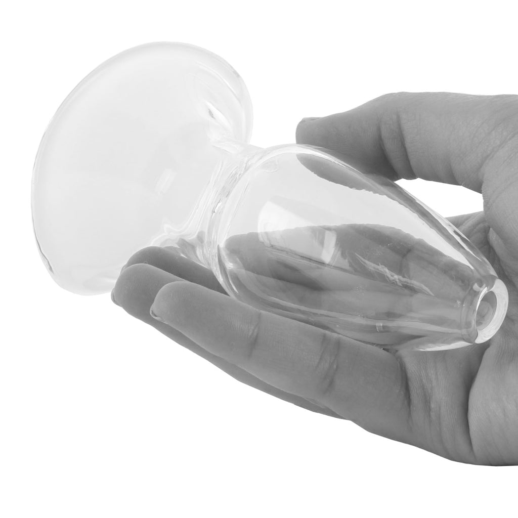 Anal Fantasy Large Anal Gaper: Pyrex Glass Hollow Plug for Sublime Depths