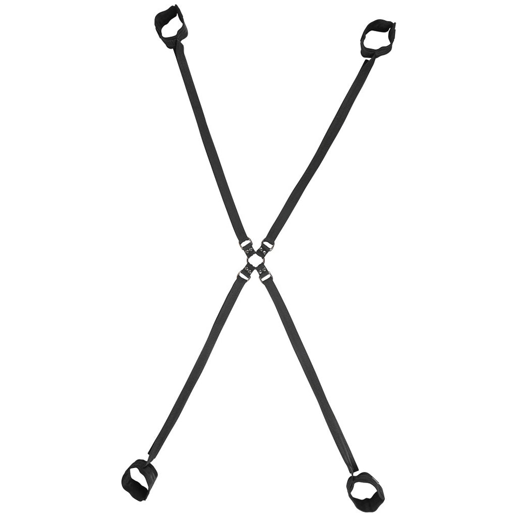 Velvet Noir Adjustable Hog Tie & Cuff Set – Luxurious & Flexible Bondage Restraints