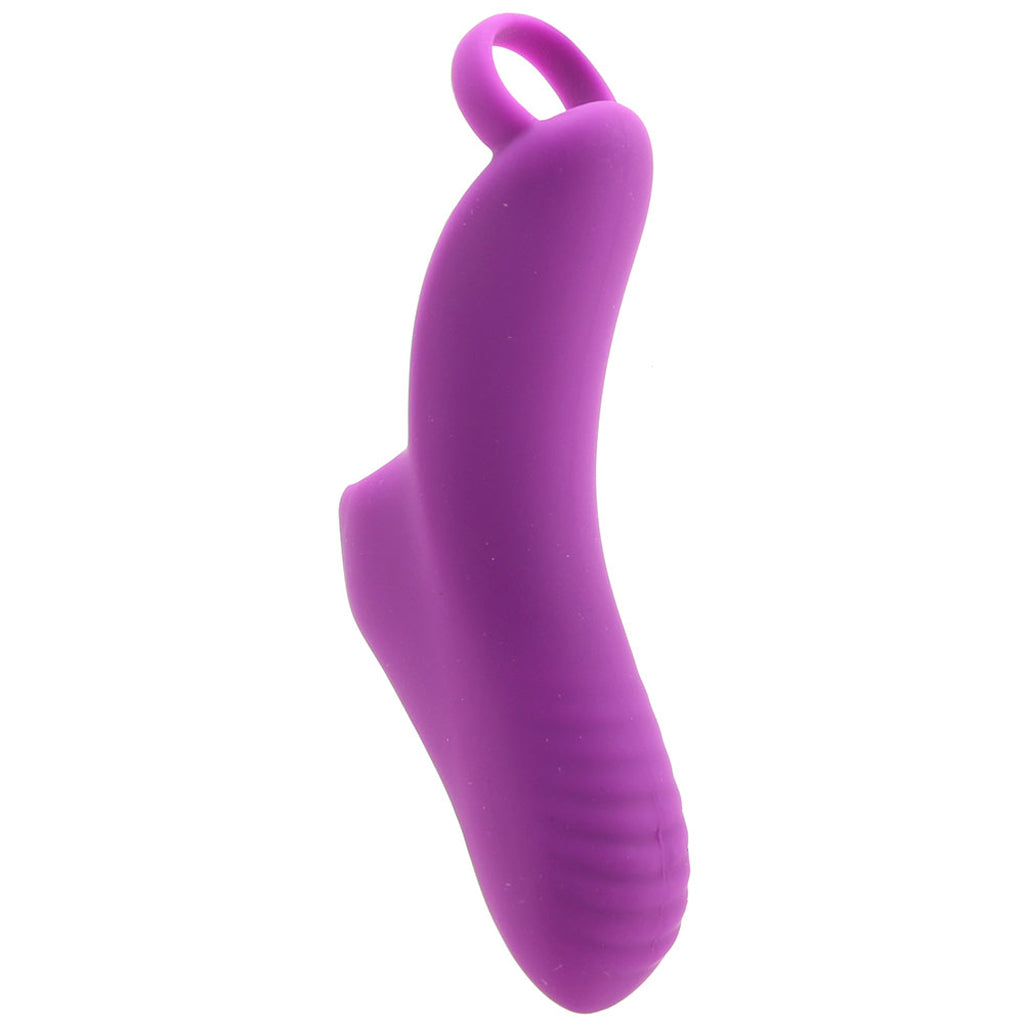 Deeva Fuzu Silicone Fingertip Massager Vibe in Purple - Vibrators - HoneyHugs Canada