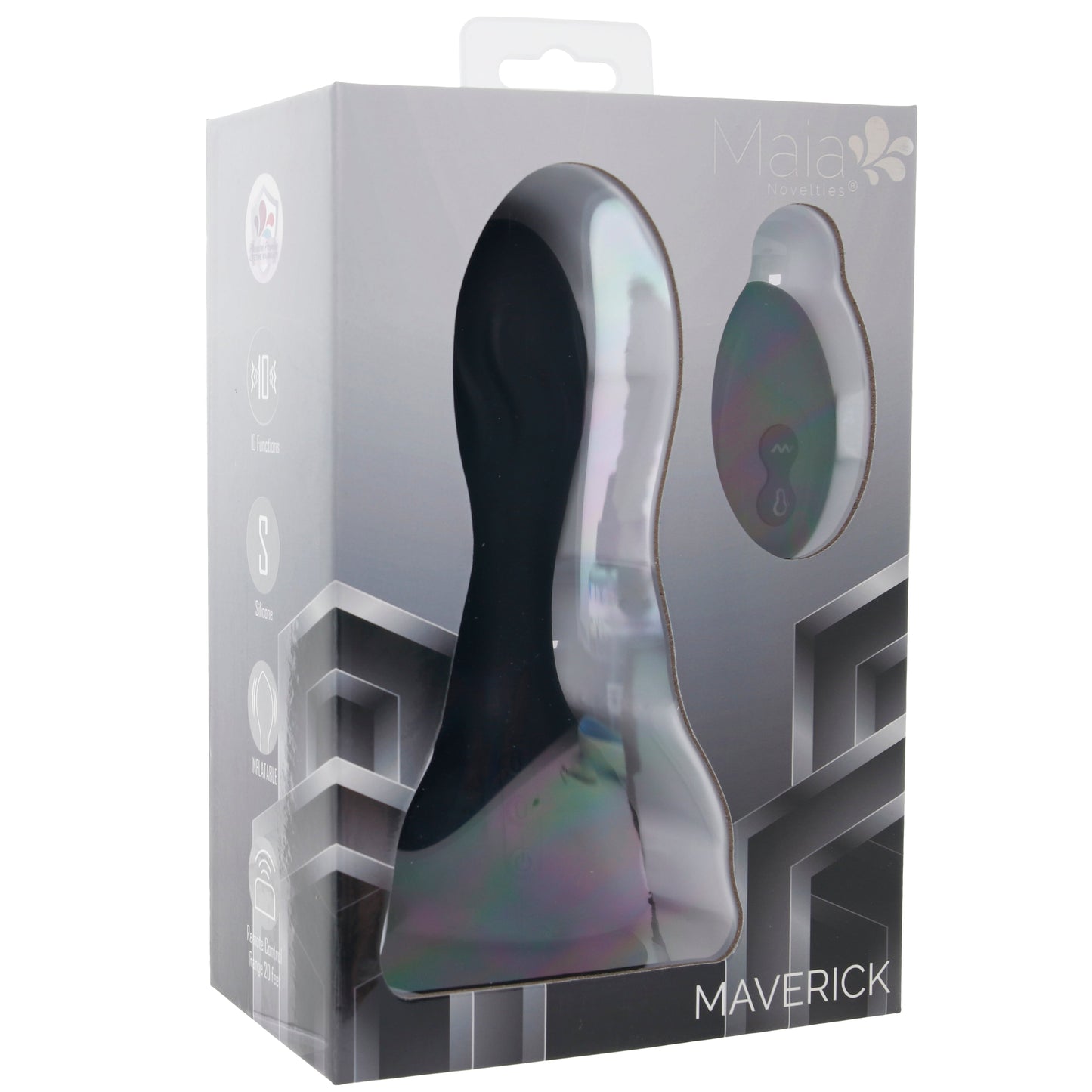 Maverick Inflatable Vibrating Butt Plug