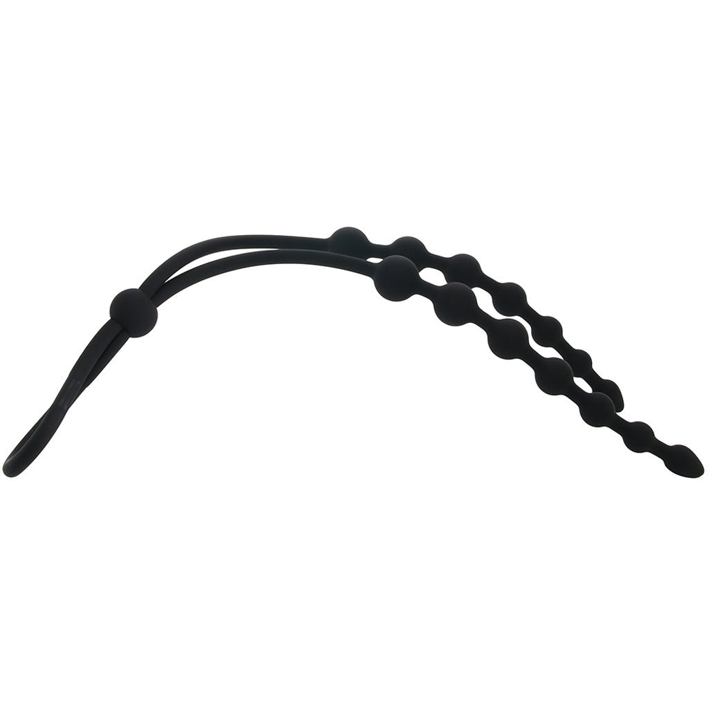 Ass-Station Dual Silicone Anal Beads: Unleash Exquisite Dual-Ended Pleasure