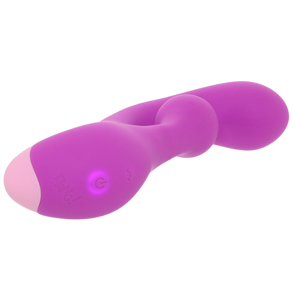Bang! Bang! Gyro Silicone Rabbit Vibe in Purple - Vibrators - HoneyHugs Canada (View 5)