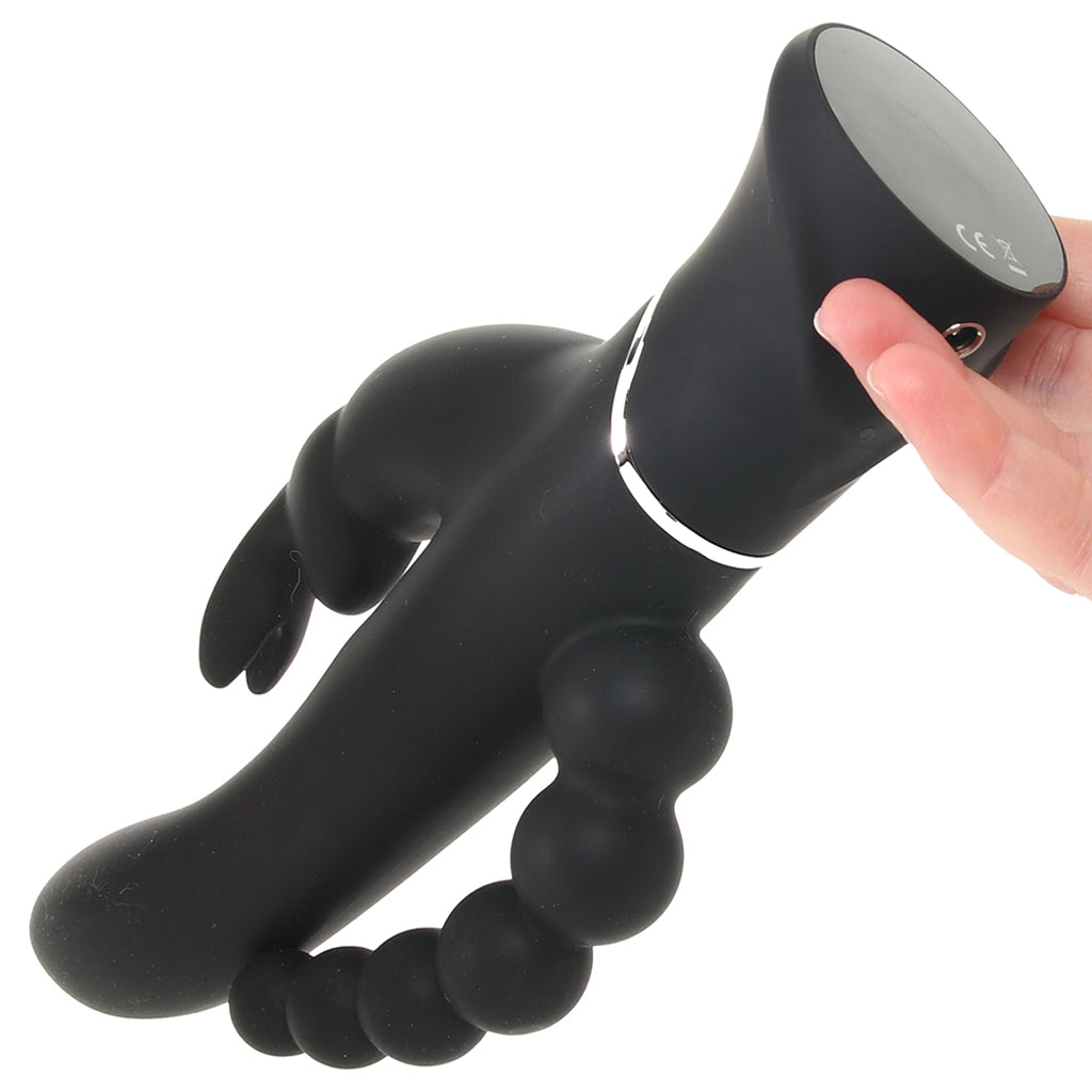Happy Rabbit Happy Rabbit Triple Curve Vibe in Black - Vibrators - HoneyHugs Canada (View 4)