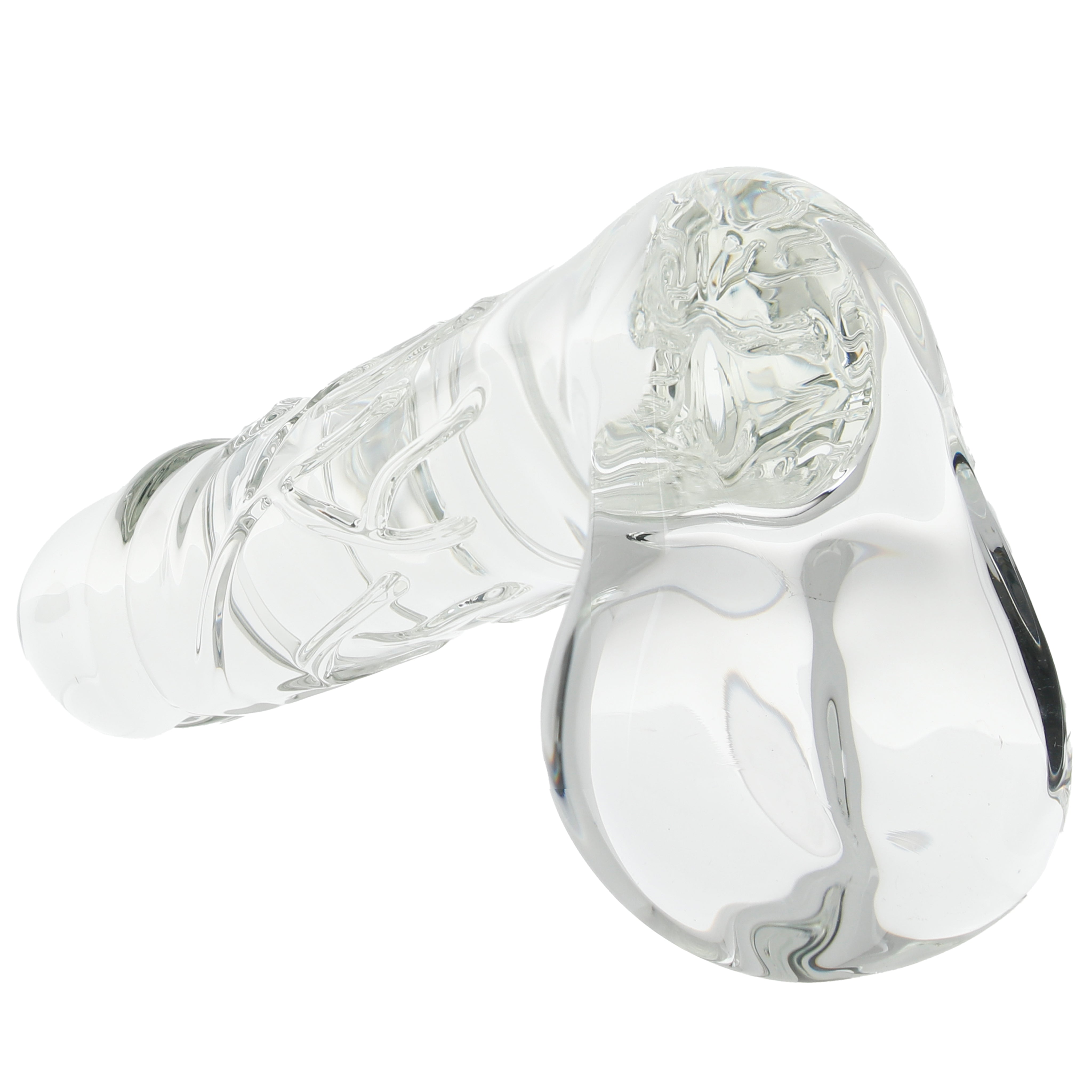 Clarity Seraphic Opus Realistic Ballsy Glass Dildo